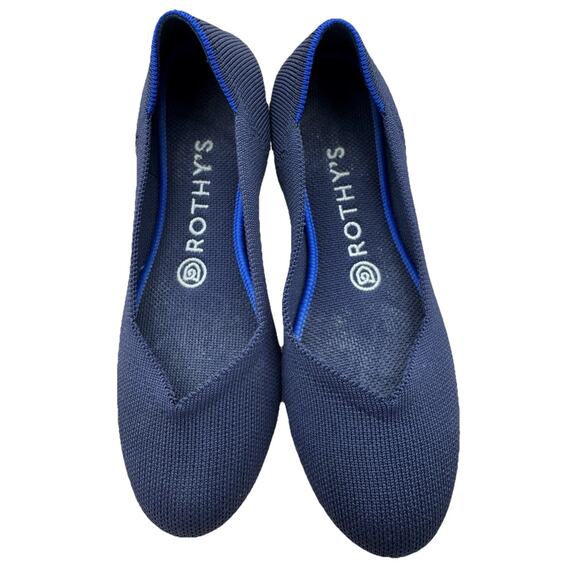 Rothy’s Shoes - Rothy’s Navy Flats | Size 7 | Washable| Eco Hip |Cool Girl Comfort | Travel Shoe